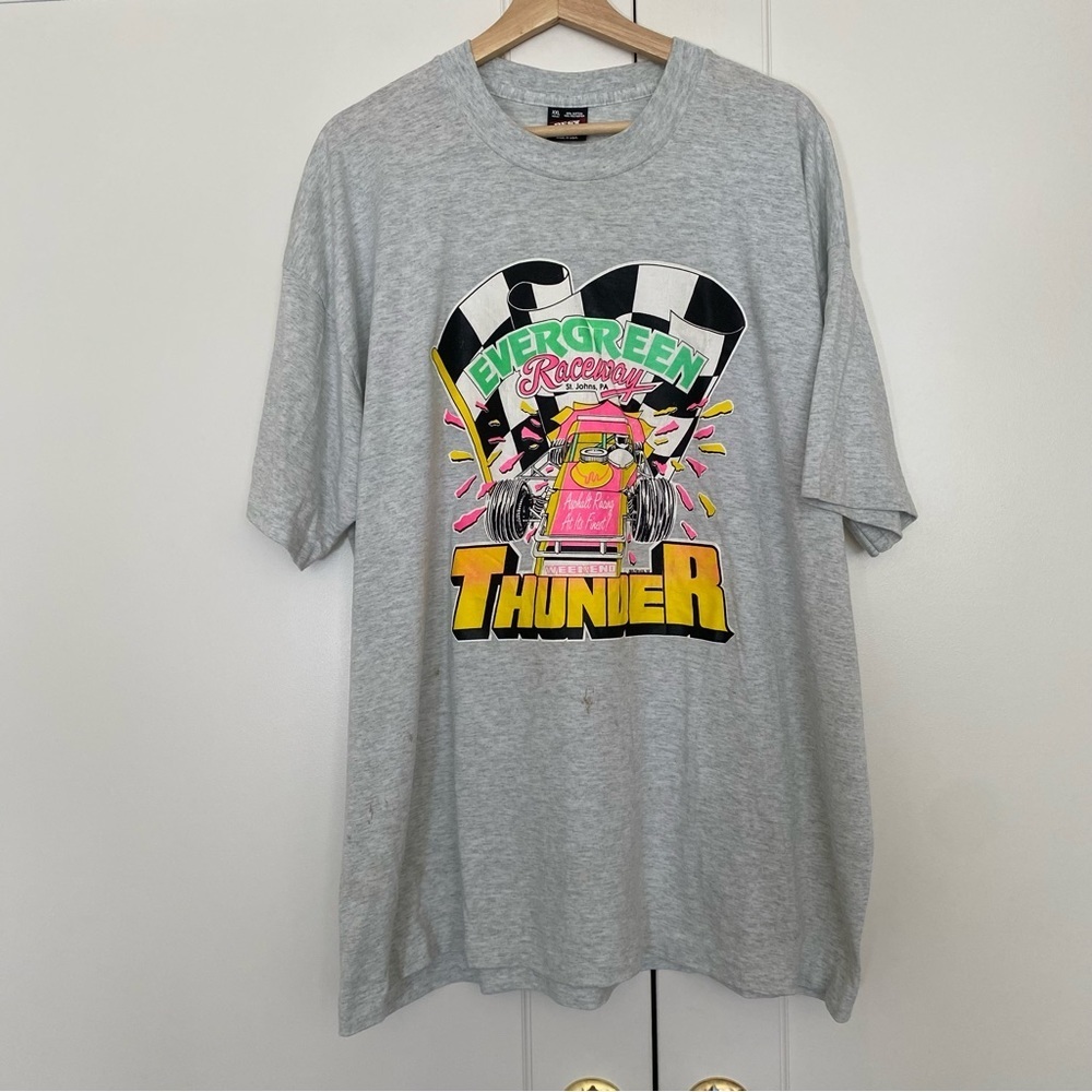 Vintage single stitch race car tee